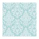 Printed Wafer Paper - Blue Damask